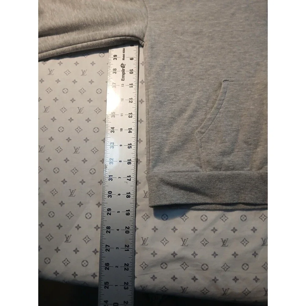Cat & Jack Youth Light Grey Smiley Face Full-Zip Hoodie Size L 10-12